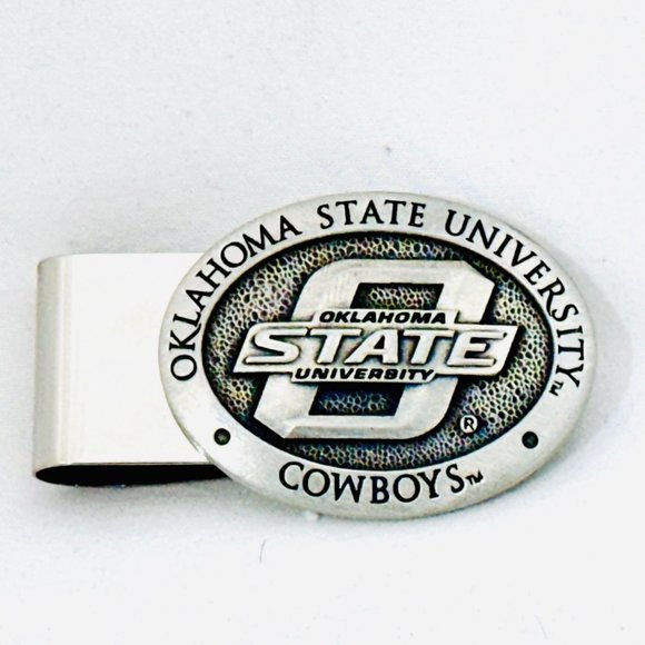 Oklahoma State University Cowboys Money Clip Pewter in Box - Picture 3 of 7